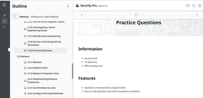 TestOut Security Pro for Security+ (SY0-701) - 12 Month Access