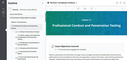 CompTIA PenTest+ CertMaster Perform  PT0-003 (V3)