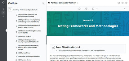 CompTIA PenTest+ CertMaster Perform  PT0-003 (V3)