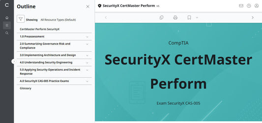 CompTIA CertMaster Perform – SecurityX CASP+ CAS-005 Individual License